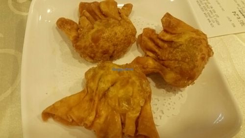deep fried prawn dumpling at Xin Man Yuan Vegetarian in Central Singapore