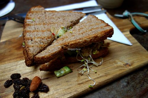 vegan 'tuna' sandwich at Dr. Blend in Amsterdam