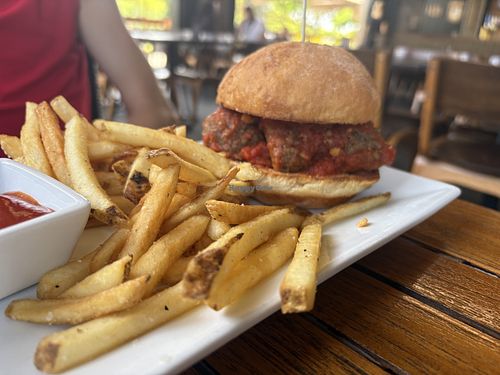 Vegan meatballs   at 808 Craft House in Kapolei