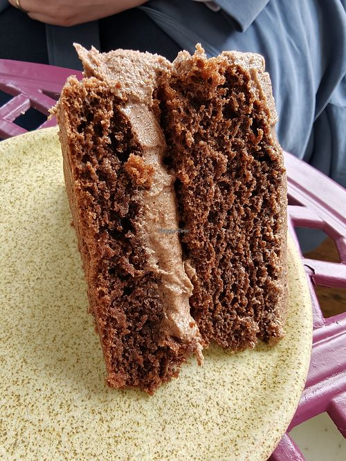 Really moist cake at Foragers' Kitchen in Nottingham