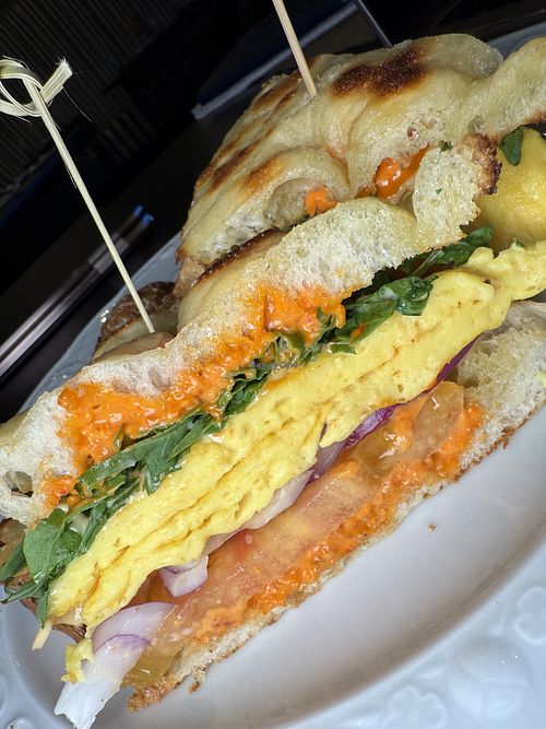 Plant-based breakfast sandwich    at Butterface in Las Vegas