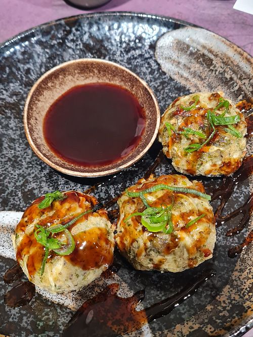 Vegan savory mochi at Yume | La via Zen del Ramen in Padua