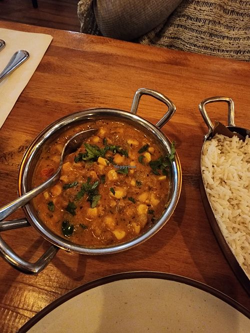 Corn & bell pepper masala 😍😍😍😍 it was CREAMY & DREAMY! at Annapurna Bhavan in New York City