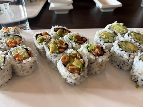 Peanut avocado roll  at Murasaki Japanese & Thai in Exton