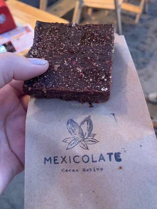 Vegan brownie   at Mexicolate in Nayarit