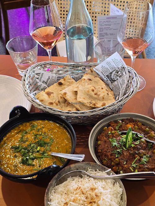 Dhaal tadka, veg vindaloo, rice * roti at Indian Tadka Semaphore in Semaphore