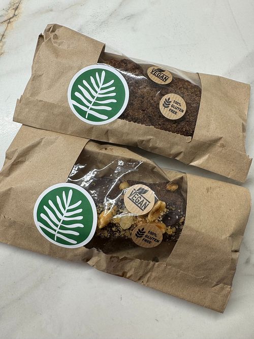 Bought a few things to take away (banana bread + billionaire bar) at PLANT SHACK Valencia in Valencia