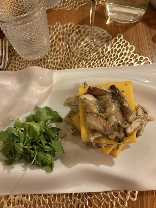 Polenta e funghi  at Vizi e Virtù in Liguria