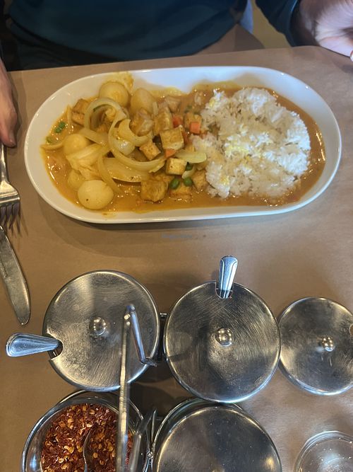 Yellow curry- good  at Ocha Indeed in Beaufort