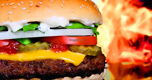 veg burgy at Vegan Raven in Cagliari