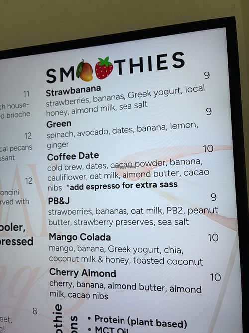 Menu   at good day, darling in Pensacola
