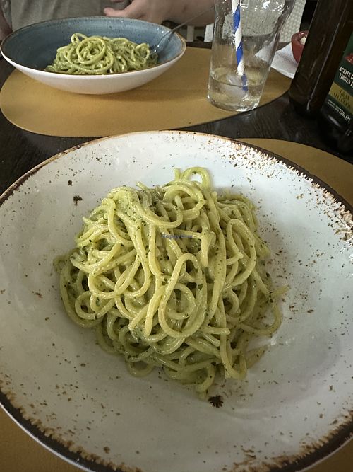 Spaghetti Pesto - delicious!  at K - Vegan in Los Cristianos