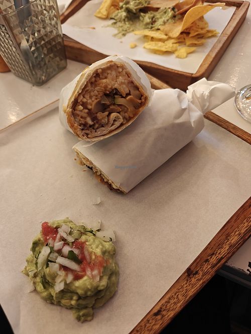 Vegan burrito at Taco Cusco in Cuzco