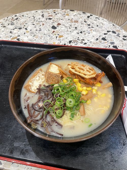Vegan Ramen Options - 3 Choices clearly labelled on menu  at Tenkomori Chatswood in Sydney