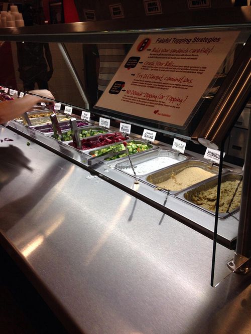 How to fix your falafel... at Amsterdam Falafelshop - 14th St in Washington