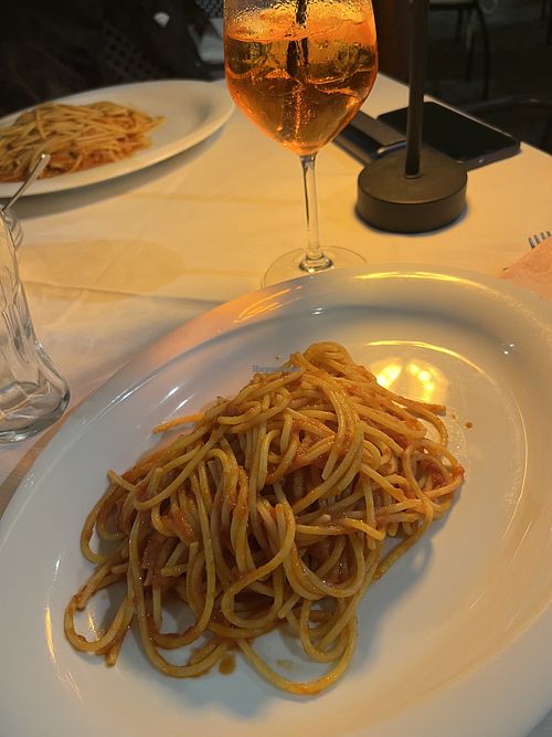 Spaghetti al pomodoro 🍝Toms  at Ristorante Pizzeria Trocadero in Sardegna