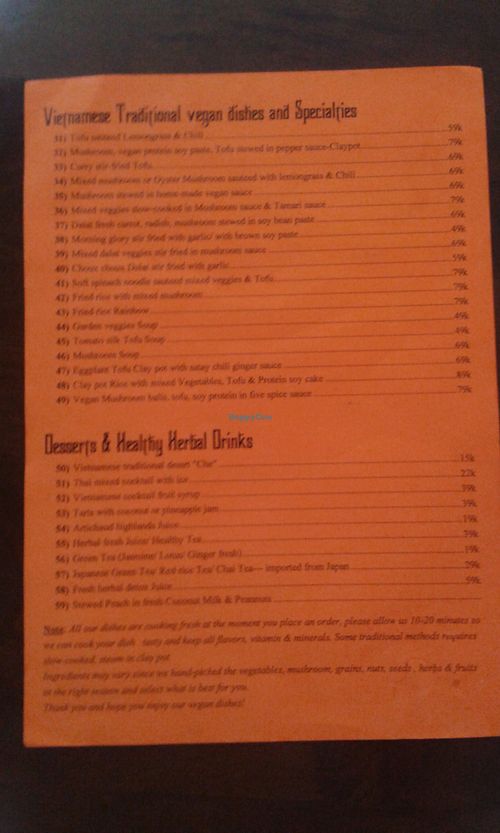 17 at Kay Vegan Bistro in Ho Chi Minh City