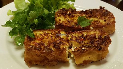 homemade tofu and chili lemongrass at Kay Vegan Bistro in Ho Chi Minh City