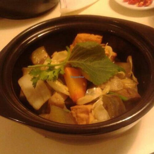 mushroom and tofu at Kay Vegan Bistro in Ho Chi Minh City