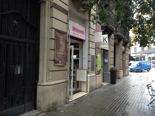 Outside  at Daniela Bakery in Barcelona