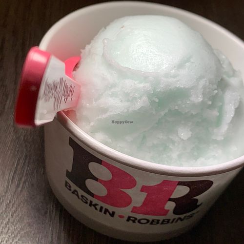Daiquari Ice: Lime Ice w/ a splash of Rum flavor at Baskin Robbins in Michigan