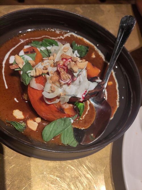 Pumpkin and sauce at Tiger Lily in København