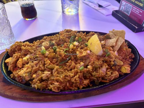 Tofu Paella 🥘   at Hecho en Mexico (Hardware Lane) in Melbourne