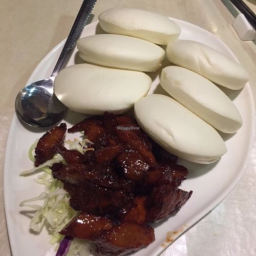 Char Siu Bun (BBQ Pork Bun) at Green Veggie - Sheung Wan in Hong Kong Island