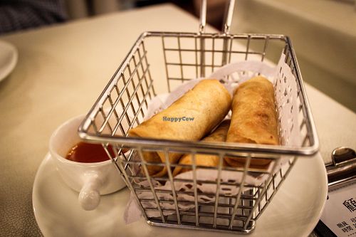 spring rolls at Green Veggie - Sheung Wan in Hong Kong Island
