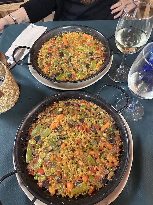 Paella vegetariana  at Restaurante La Decana in Sevilla