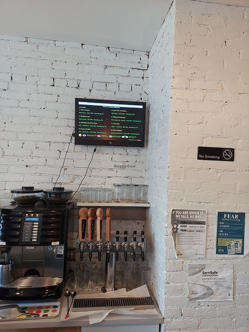 Beer menu at The Vegetable Hunter Cafe and Boutique Brewery in Harrisburg