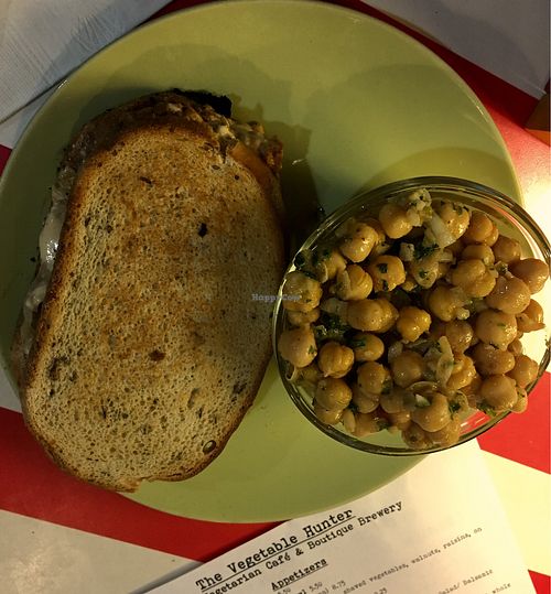 Tempeh on Rye at The Vegetable Hunter Cafe and Boutique Brewery in Harrisburg
