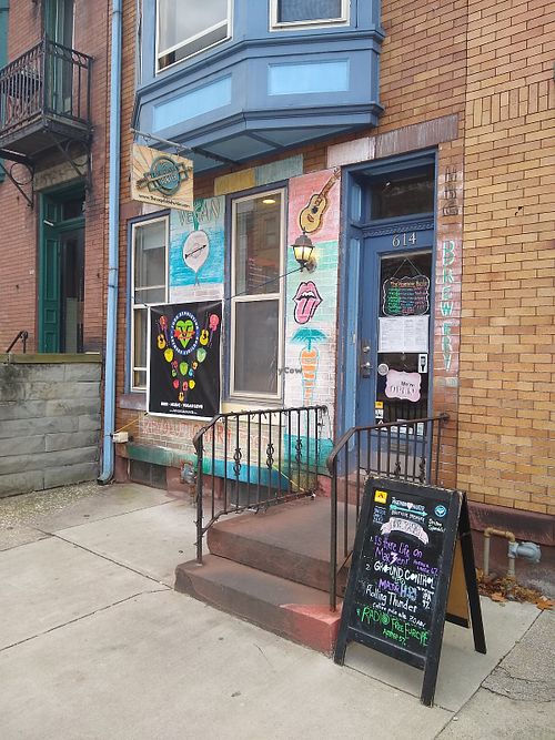 Storefront at The Vegetable Hunter Cafe and Boutique Brewery in Harrisburg