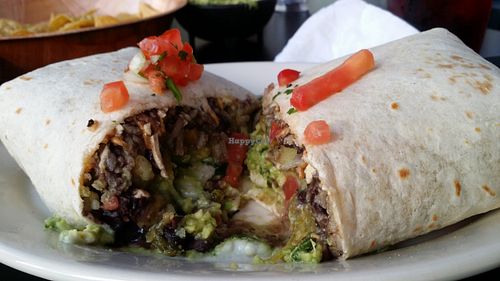 Vegan Burrito de Papas y Poblanos at El Borracho - Pike Place Market in Seattle