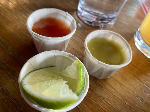 sauces  at El Borracho - Pike Place Market in Seattle