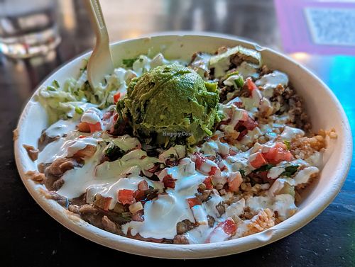 Burrito bowl at El Borracho - Pike Place Market in Seattle