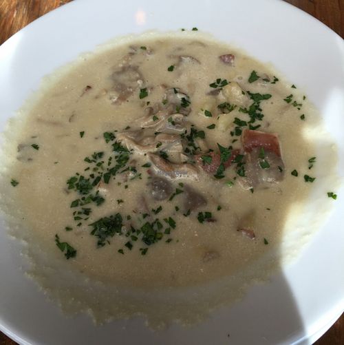 Oyster Mushroom Chowder at Sanctuary Bistro in Charlotte