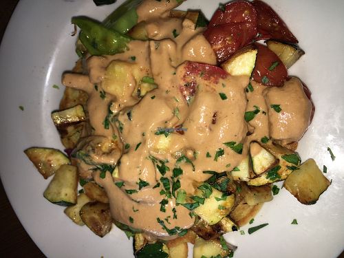 Vegetable Socca Cake  at Sanctuary Bistro in Charlotte