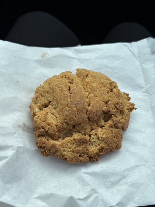 Vegan peanut butter cookie   at Copper Kettle Coffee House in Thunder Bay