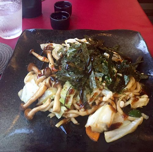 vegan udon at Art Cafe ELK in Hiroshima