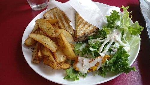 the sandwich set - with a drink of choice at Art Cafe ELK in Hiroshima