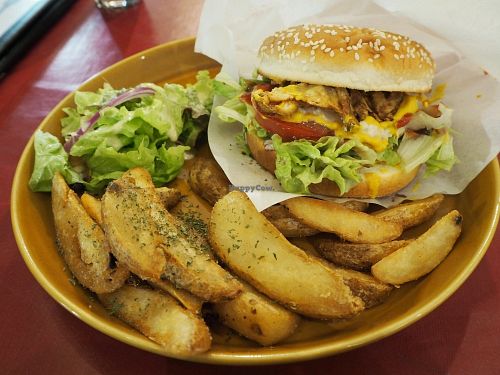 BLT sandwich which was a bit bland  at Art Cafe ELK in Hiroshima