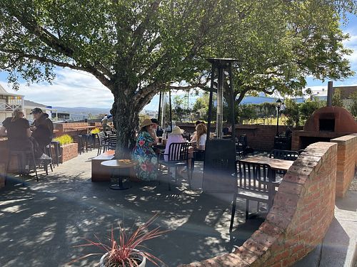 Outdoor seating at The Branch in Swansea