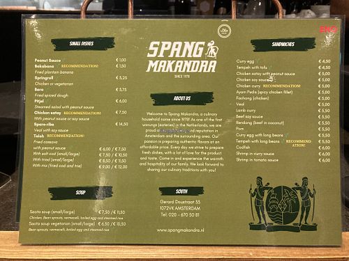   at Warung Spang-Makandra in Noord-holland