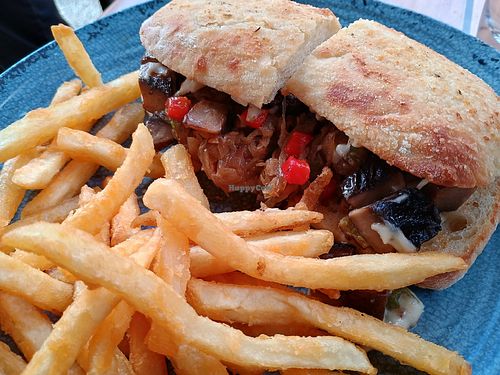 Portabello cheese steak at Shady Grove in Pittsburgh