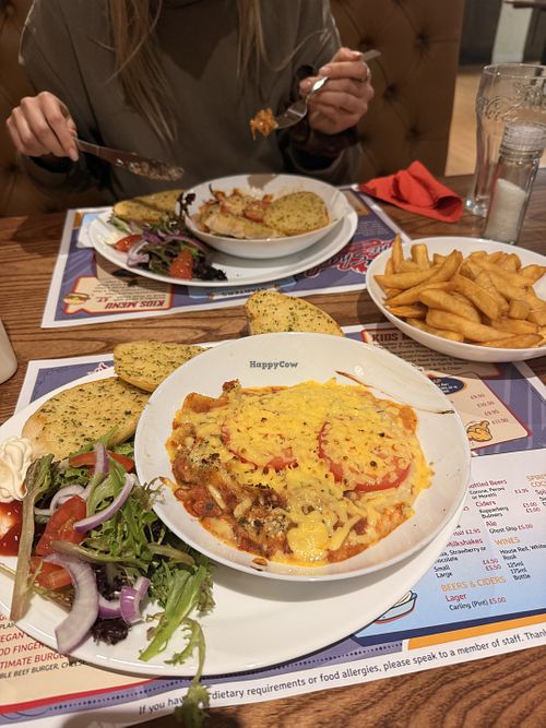 Vegan lasagna   at Bush House, Queen's Square, Attleborough NR17 2AF in England