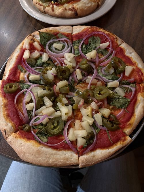 Pizza vegan choose any veggie toppings   at Idyllwild Pizza Company in Idyllwild-pine Cove