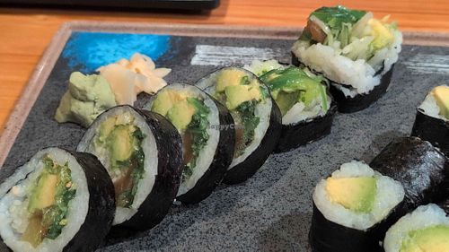 Veggie combo roll at wild ginger in Palm Coast