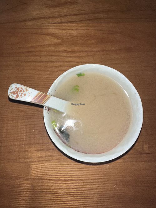 Miso soup   at Niki Asian Cuisine in Madison