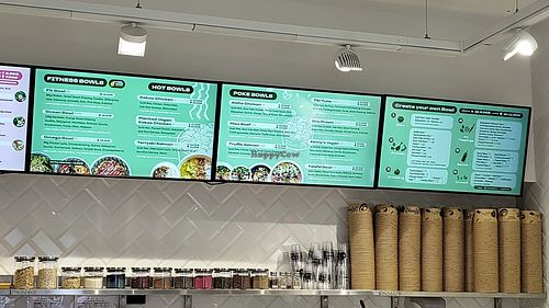 The menu at Kenny's Millennium City in Wien